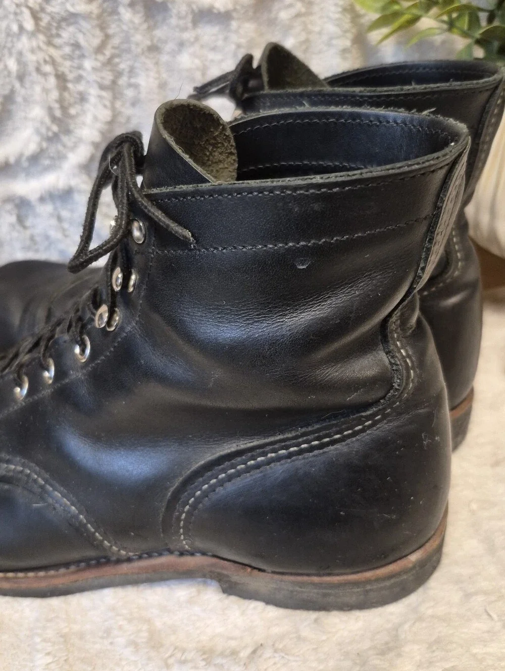 Red Wing Heritage Boots Iron Ranger 8084 Men's Sz 10.5 Black Leather